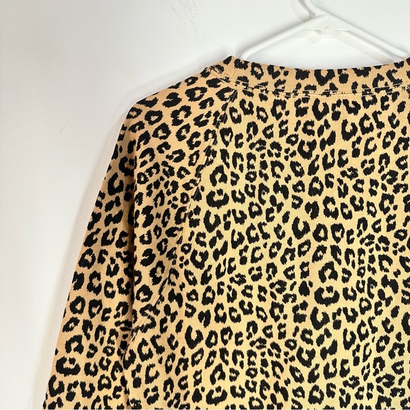 GAP Women's Logo Leopard Print Sweatshirt - Brown and Black Size XXS NEW - Picture 10 of 12